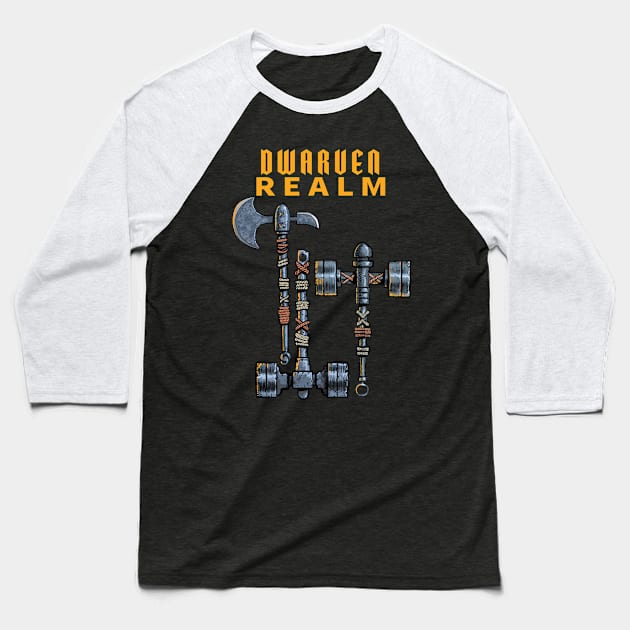 Dwarven Realm. Baseball T-Shirt by Cohort shirts